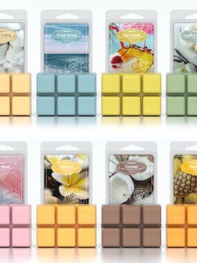 Summer Scented Wax Melts, Tropical Soy Wax Cubes for Warmer, Strong Scent Fragra